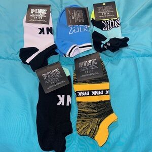 PINK Victoria's Secret Women’s  Socks - Black, Blue, Yellow